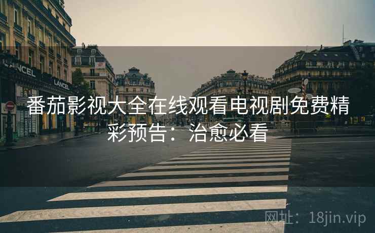 番茄影视大全在线观看电视剧免费精彩预告：治愈必看